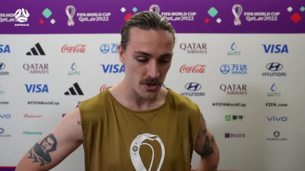 Jackson Irvine | FIFA World Cup Qatar 2022 | Post-Match Interview Argentina v Australia