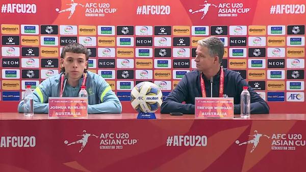 Trevor Morgan and Joshua Rawlins | AFC U-20 Asian Cup Uzbekistan 2023 | Uzbekistan vs Australia Pre-Match Press Conference