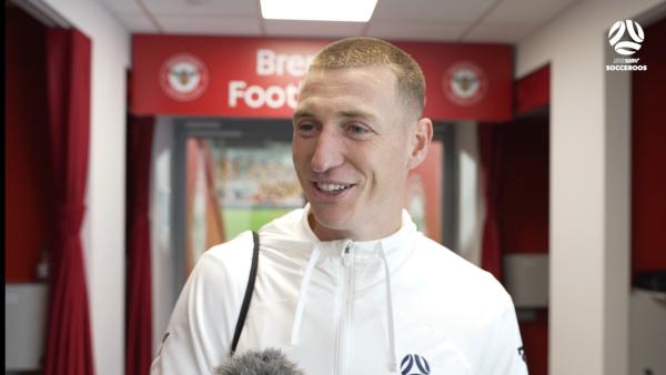 Mitch Duke says goal should be his 😂  | Interview | International Friendly