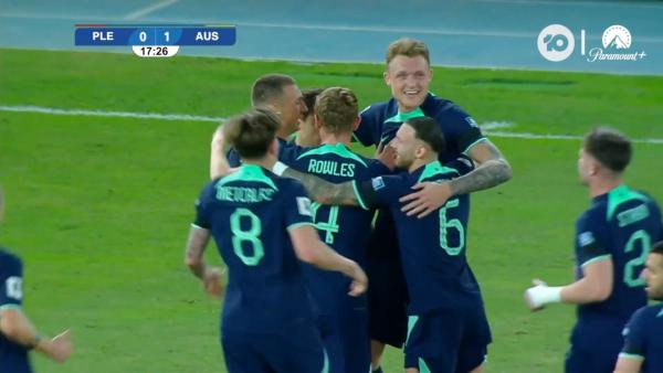 GOAL: Goodwin to Souttar opens the scoring again | Palestine v Australia