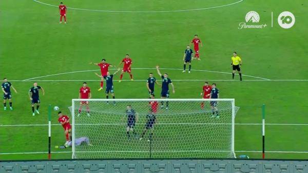 SAVE: Ryan brilliance keeps out equaliser | Palestine v Australia