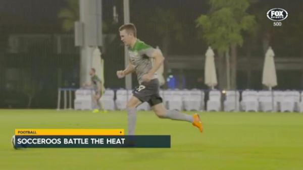 Socceroos battle the heat