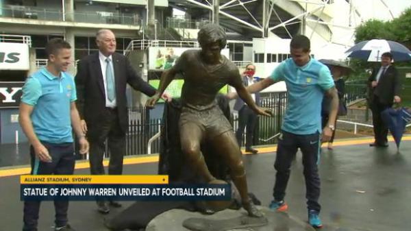 Johnny Warren statue unveiled