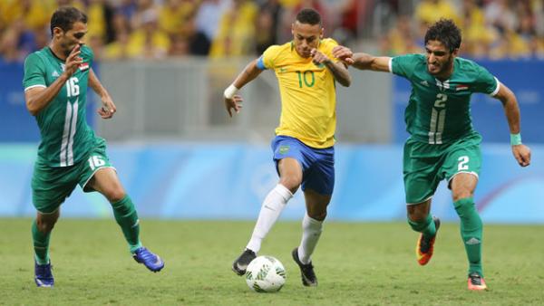 Iraq held Neymar's Brazil to a credible draw at the Games.