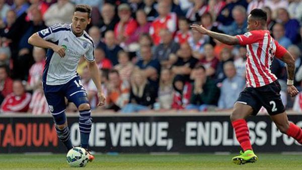 Jason Davidson in his EPL debut against Southamption
