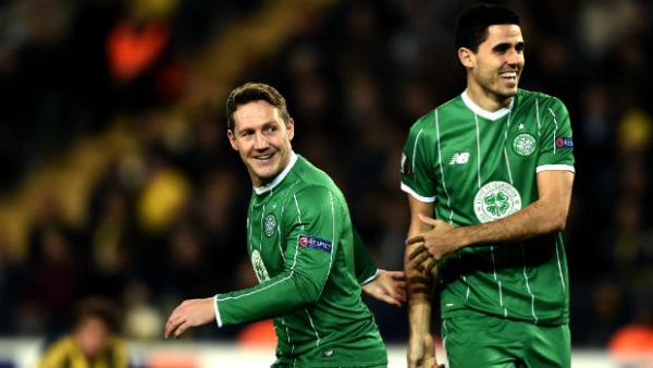 Tom Rogic in action for Celtic in last season's Europa League.
