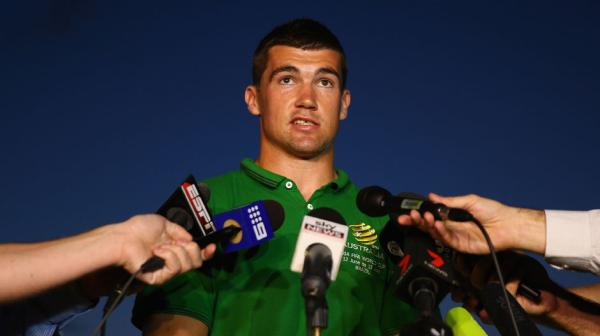 Facing the press ahead of the 2015 Asian Cup.