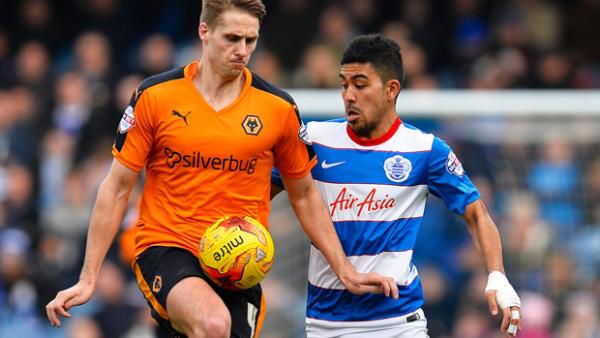Massimo Luongo in action for QPR in the English Championship.