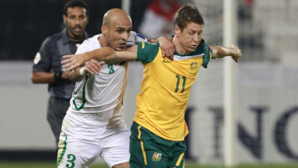 Nathan Burns in action for the Socceroos in their 2011 Asian Cup QF against Iraq.