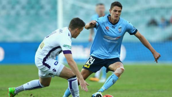 Sydney FC striker George Blackwood has been named in the latest Young Socceroos squad.