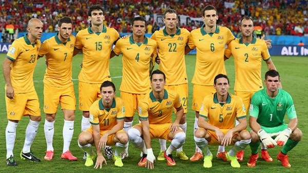 The Socceroos side which faced Chile at the FIFA World Cup.