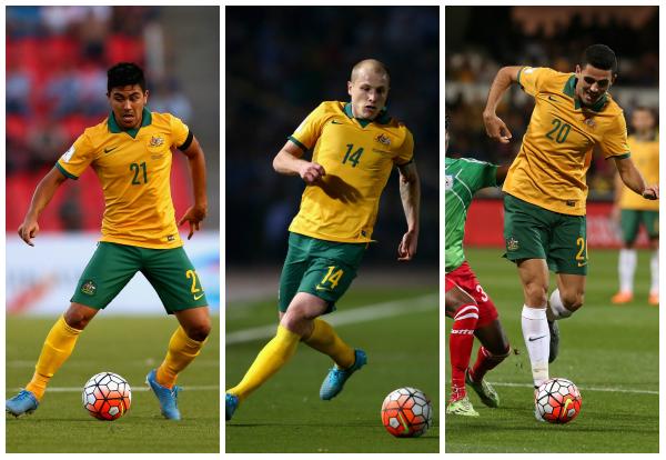 Massimo Luongo Aaron Mooy Tom Rogic Australia