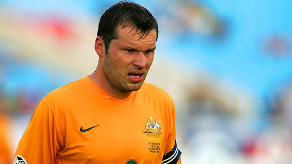 Mark Viduka in action for the Socceroos.