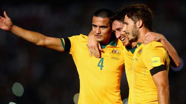The captain was also quick to congratulate Milligan after the Socceroos went 1-0 up midway through the second-half.