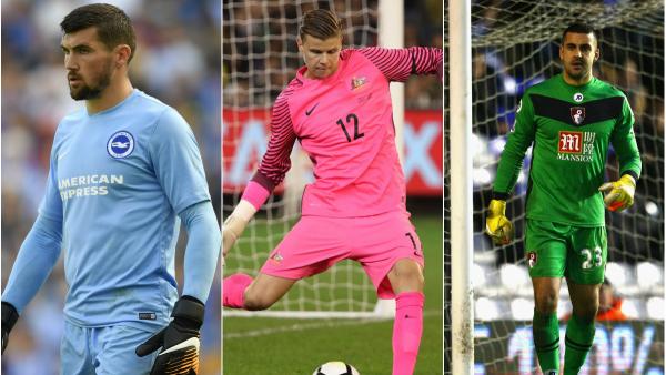 Caltex Socceroos goalkeepers Mat Ryan, Mitch Langerak and Adam Federici.
