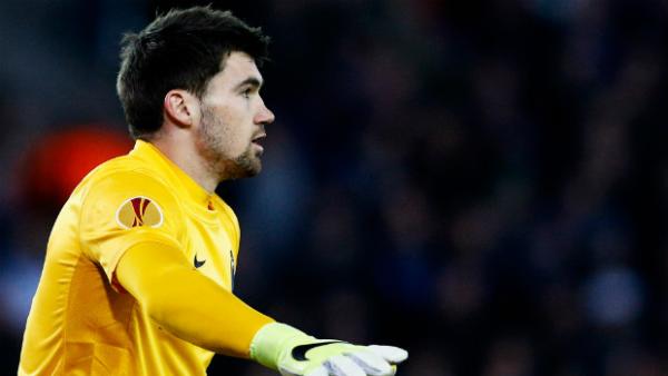 Mat Ryan in goals for Club Brugge in the Europa League.