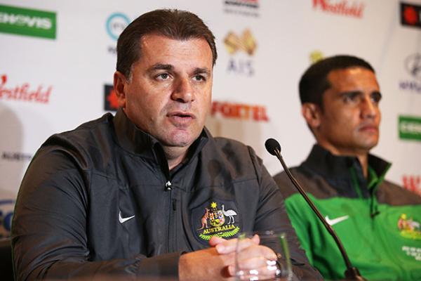 Socceroos coach Ange Postecoglou announced striker Tim Cahill will captain Australia against South Africa on Monday night.