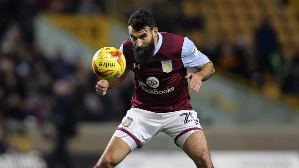 Caltex Socceroos skipper Mile Jedinak has made his first appearance of the season for Aston Villa in the Championship.