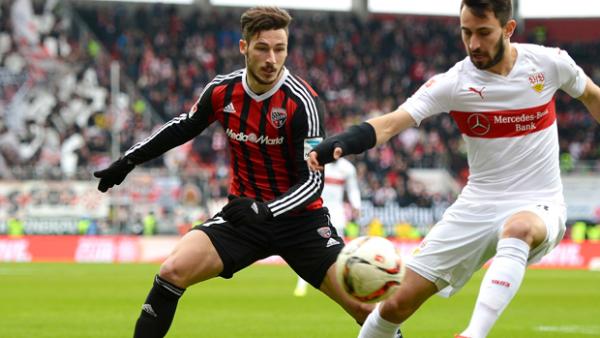 Mat Leckie netted in his side's thrilling 3-3 draw in the Bundesliga overnight.