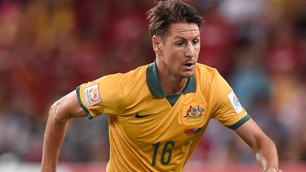 Nathan Burns could be in line to start up front for the Socceroos.