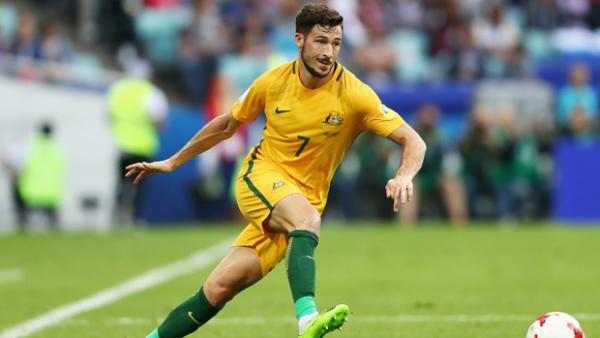 Mat Leckie and Mitch Langerak will meet on the opening day of the new Bundesliga season.