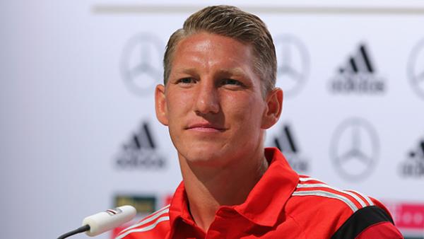 Germany's Bastian Schweinsteiger addresses media ahead of the World Cup semi-finals.