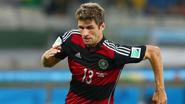 Thomas Muller has scored five goals for Germany in Brazil.