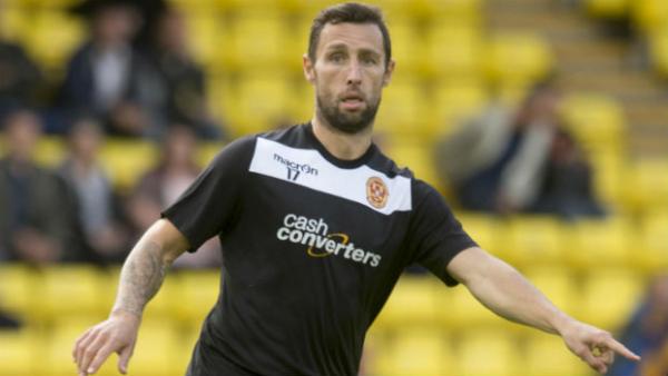 Motherwell striker Scott McDonald in action in the SPL.