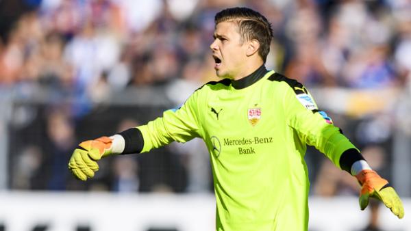 Mitch Langerak saved a spot kick in Stuttgart's draw with Eintracht Braunschweiger overnight.
