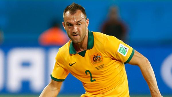 Ivan Franjic in action for the Socceroos at the World Cup against Chile.