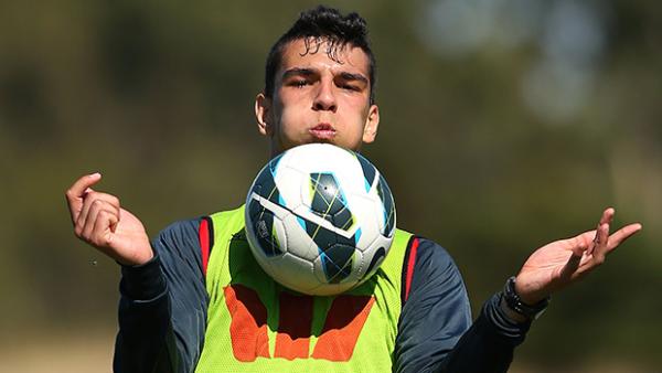 Eli Babalj in training with former club Melbourne City FC.