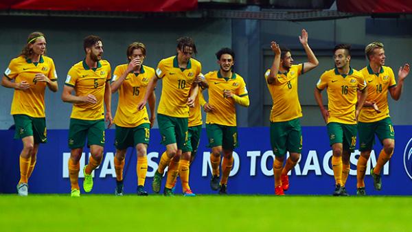 Joeys celebrate after defeating Argentina and sealing their place in the Round of 16