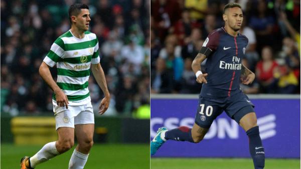 Tom Rogic will come up against Neymar in the UEFA Champions League.