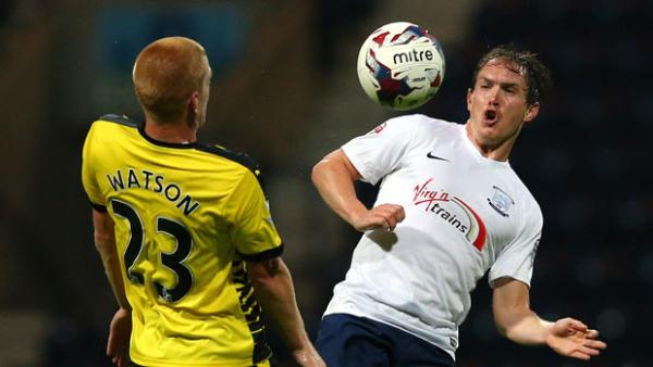 Preston's Aussie Neil Kilkenny in action against Watford.