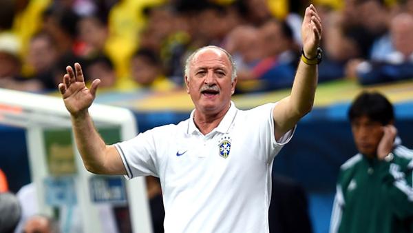 Luiz Felipe Scolari during Brazil's loss to the Netherlands in the World Cup's third place play-off.