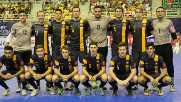 The Futsalroos squad which competed at the 2014 AFC Futsal Championship.