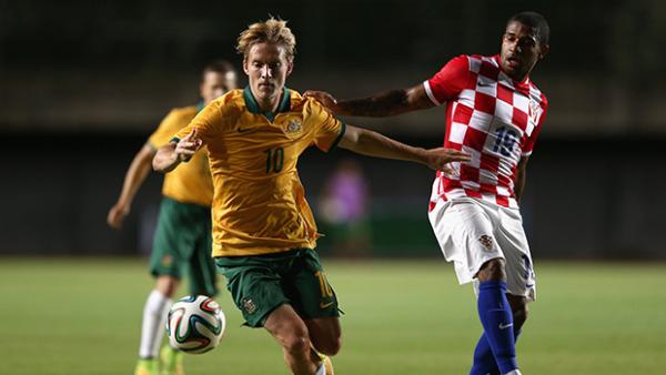 Socceroo Ben Halloran made an impressive cameo off the bench against Croatia.
