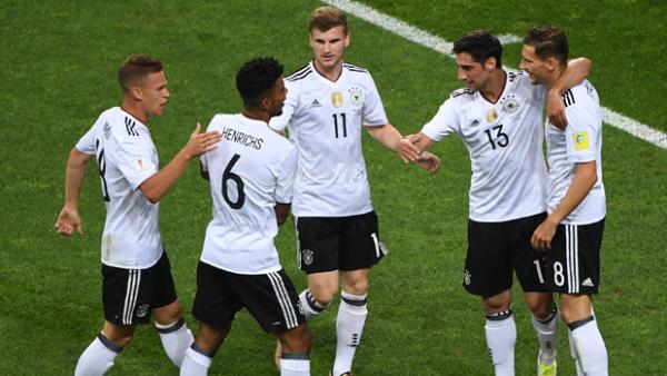 Germany will face Chile in the Confederations Cup Final.