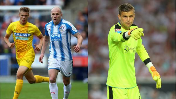 Huddersfield Town star Aaron Mooy and Stuttgart shot-stopper Mitch Langerak.