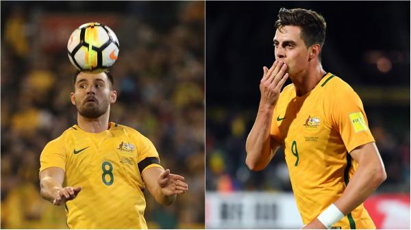 Defender Bailey Wright and striker Tomi Juric are Caltex Socceroos roommates during the FIFA Confederations Cup.