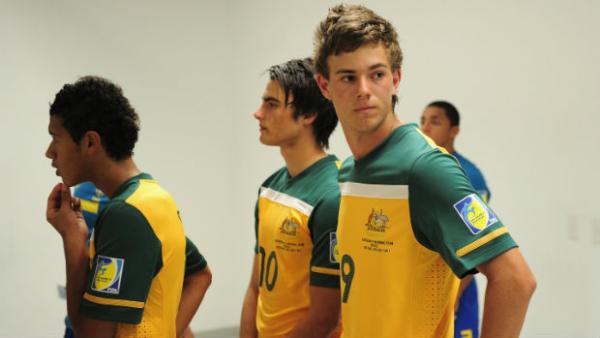 The late Dylan Tombides before the Joeys played Brazil at the FIFA U-17 World Cup in 2011.