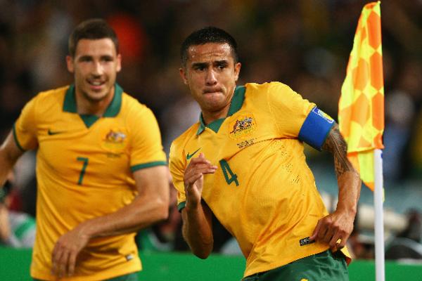 Tim Cahill added to his all-time leading Socceroos goal tally against South Africa.