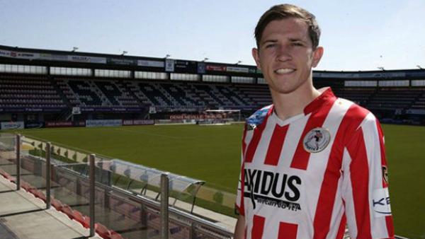 Craig Goodwin at his unveiling at Sparta Rotterdam.
