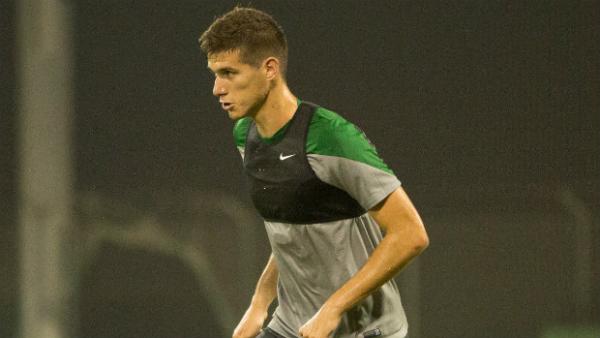 Defender Tomislav Mrcela in Dubai with the Socceroos.