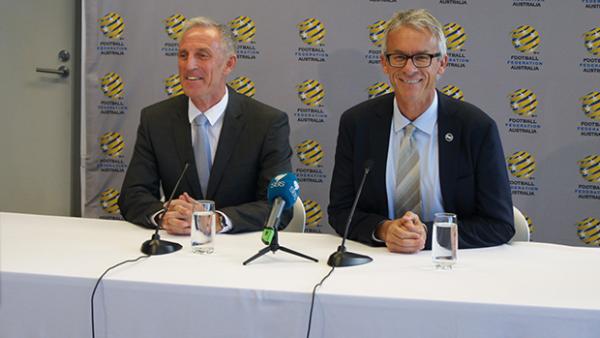 FFA's new Technical Director Eric Abrams alongside CEO David Gallop.