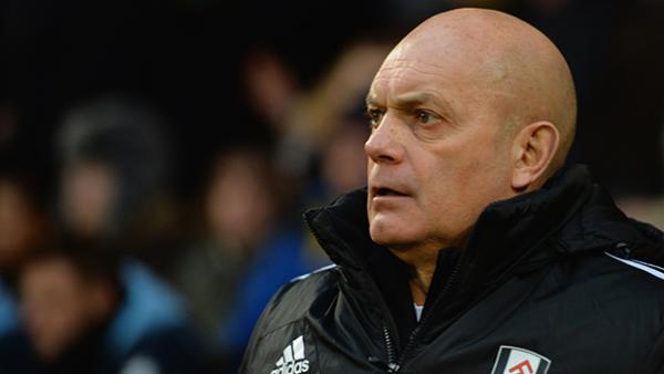 Ray Wilkins on the sideline with Fulham during last season's FA Cup.