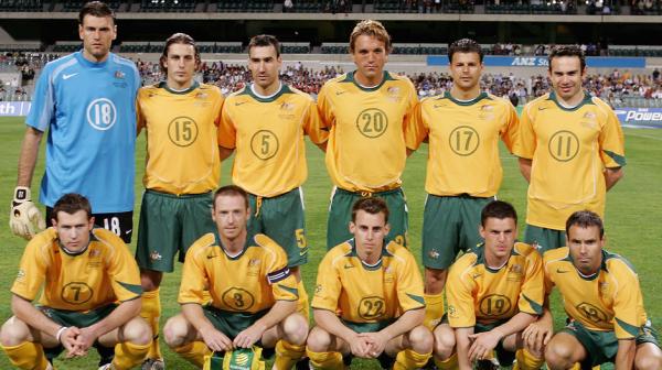 The Socceroos starting XI which faced Indonesia in Perth in 2005.