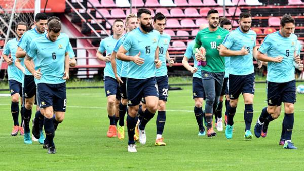 The Socceroos are put through their paces in Thailand.