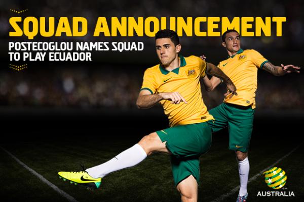 Next generation of Socceroos named to face Ecuador