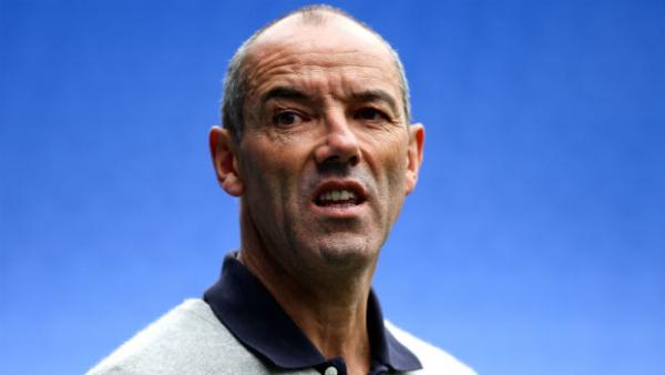 Oman coach Paul Le Guen watches his side take on Reading in a friendly.